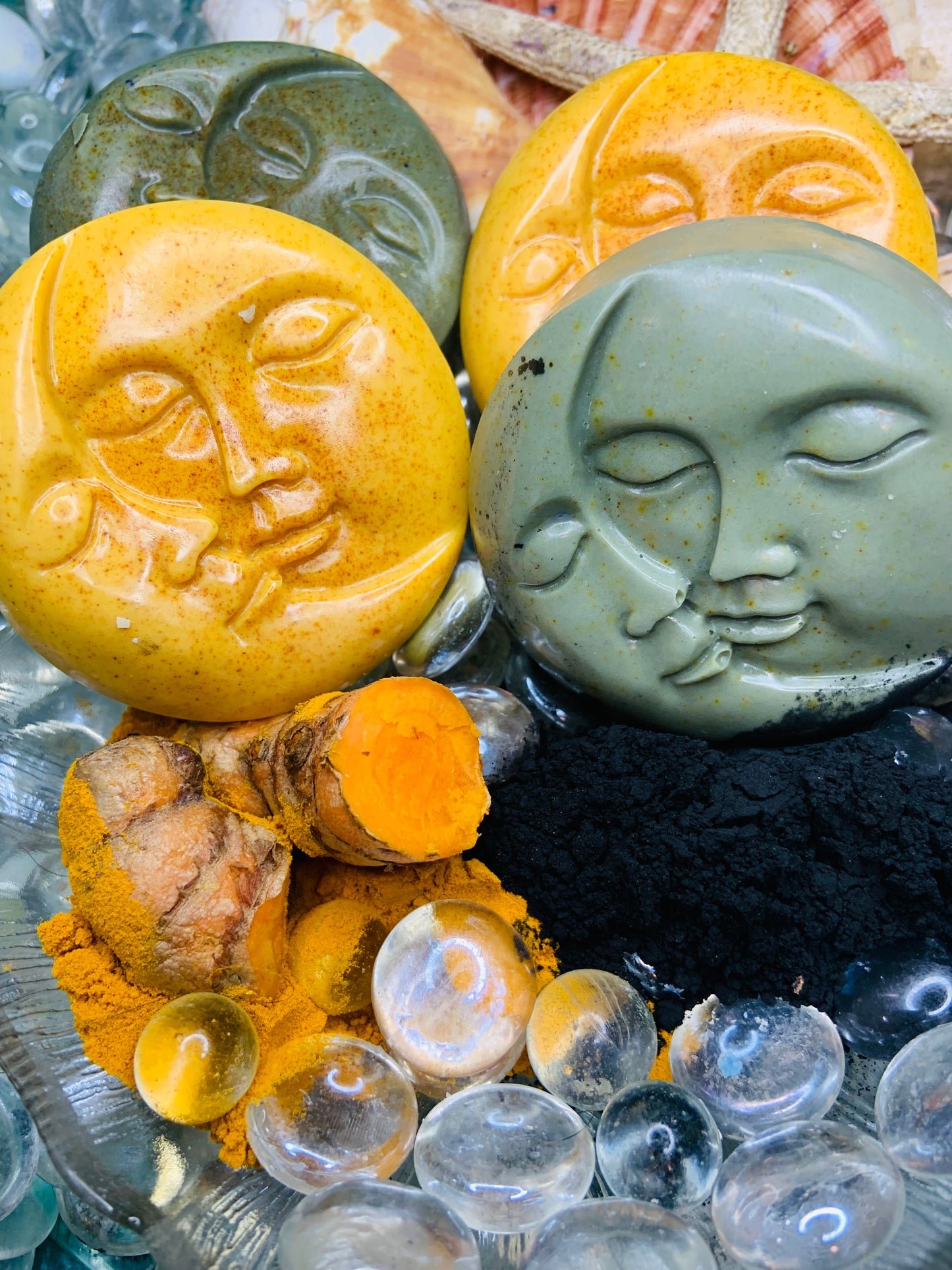 GOAT MILK TURMERIC AND GOAT MILK TURMERIC WITH CHARCOAL ACTIVATED FACIAL BAR